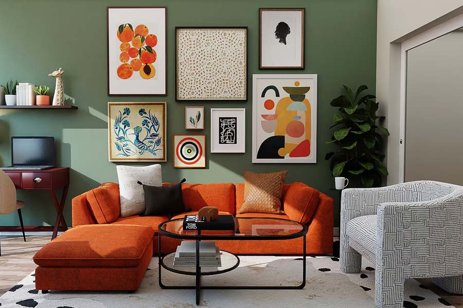 Use Artwork to add personality in living room